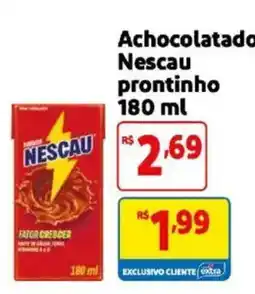 Mercado Extra Achocolatado Nescau prontinho oferta
