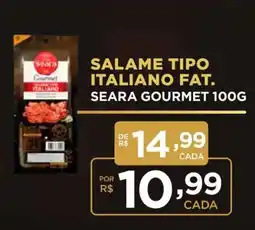Supermercados Mateus Salame tipo italiano fat. seara gourmet oferta