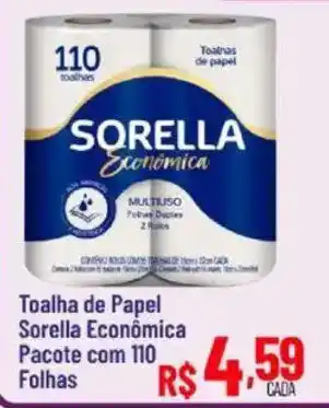 Max Atacadista Toalha de papel sorella econômica oferta