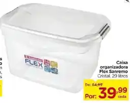 Carrefour Bairro Caixa organizadora Flex Sanremo Cristal oferta