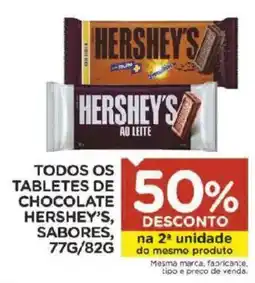 Carrefour Bairro Tabletes de chocolate hershey's oferta