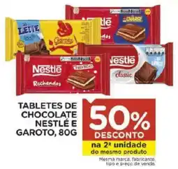 Carrefour Bairro tabletes de chocolate nestlé e garoto oferta