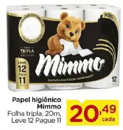 Carrefour Bairro Papel higiênico Mimmo oferta