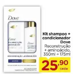 Carrefour Bairro Kit shampoo + condicionador Dove Reconstrução + aminoácido oferta