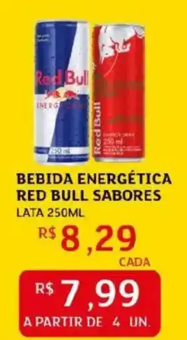 Assaí Atacadista Bebida energética red bull sabores oferta