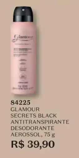 O Boticário Glamour secrets black antitranspirante desodorante aerossol, oferta