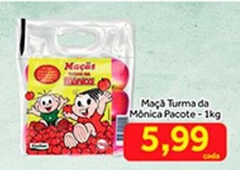 Shibata Supermercados Maca Turma da Monica Pacote 1kg oferta