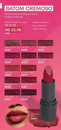 O Boticário Batom cremoso oferta