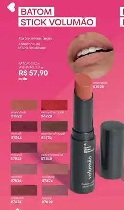 O Boticário Batom stick volumão oferta