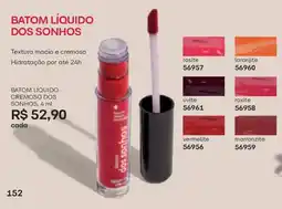 O Boticário Batom líquido cremoso dos sonhos oferta
