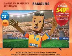 Lojas Cem Smart tv samsung led u8600 oferta