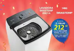 Lojas Cem Lavadora brastemp BWJ14 oferta