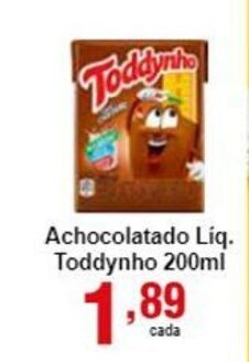 Rossi Supermercado Achocolatado Liq. Toddynho 200ml oferta