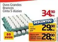 Tenda Atacado Ovos grandes brancos cinta 5 duzias oferta