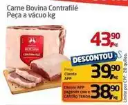 Tenda Atacado Bovina - carne bovina contrafilé peça a vácuo oferta