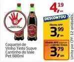 Tenda Atacado Cantinho do vale - coquetel de vinho tinto suave oferta