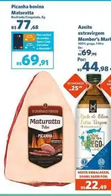 Sam's Club Maturatta - picanha bovina oferta