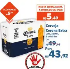 Sam's Club Corona - cerveja extra oferta