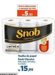 Sam's Club Snob - toalha de papel classica oferta