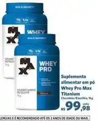 Sam's Club Max - suplemento alimentar em pó max titanium oferta