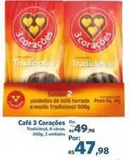 Sam's Club 3 corações - café oferta
