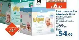 Sam's Club Member's mark - lenço umedecido oferta