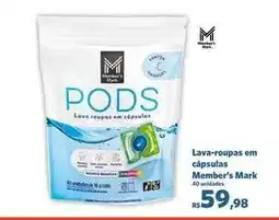 Sam's Club De - lava-roupas em capsulas oferta