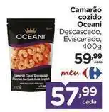 Carrefour Oceano - camarão cozido oferta
