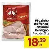 Carrefour Perdigão - filezinho de frango sassami oferta