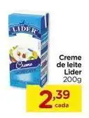 Carrefour Lider - creme de leite oferta