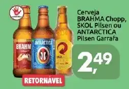 Supermercados Nori Cerveja brahma chopp, skol pilsen ou antarctica pilsen garrafa oferta