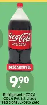 Supermercados Nori Refrigerante coca-cola pet tradicional exceto zero oferta