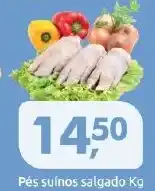 Supermercados Nori Pés suínos salgado oferta