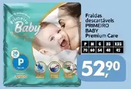 Supermercados Nori Fraldas descartáveis primeiro baby premium care oferta