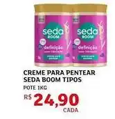Assaí Atacadista Seda - creme para pentear boom tipos oferta