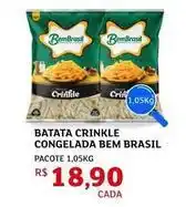 Assaí Atacadista Bem brasil - batata crinkle congelada oferta
