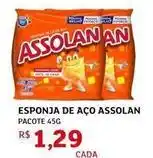 Assaí Atacadista Assolan - esponja de aço oferta
