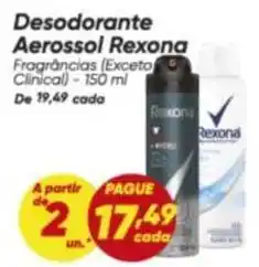Dia Rexona - desodorante aerossol oferta