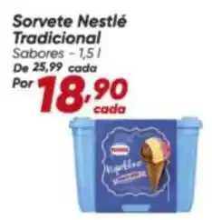 Dia Nestlé - sorvete tradicional oferta