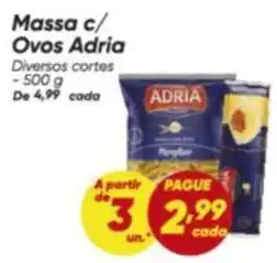 Dia Adria - massa c/ ovos oferta