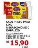 Assaí Atacadista Embalixo - saco preto para lixo megaeconómico oferta