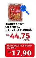 Assaí Atacadista Perdigão - linguiça tipo calabresa defumada oferta