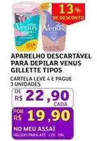 Assaí Atacadista Gillette - aparelho descartável para depilar venus oferta