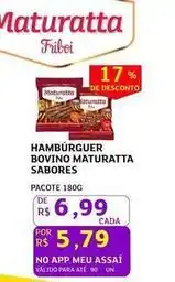 Assaí Atacadista Maturatta - hambúrguer bovino oferta