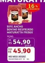 Assaí Atacadista Friboi - bife ancho bovino resfriado maturatta oferta