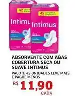 Assaí Atacadista Intimus - absorvente com abas cobertura seca ou suave oferta