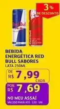 Assaí Atacadista Red - bebida energetica red bull oferta