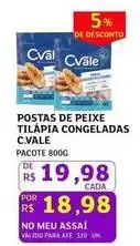 Assaí Atacadista C-vale - postas de peixe tilapia congeladas oferta