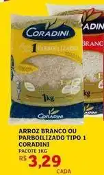 Assaí Atacadista Coradini - arroz branco ou parboilizado tipo 1 oferta