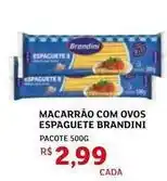 Assaí Atacadista Brandini - macarrão com ovos espaguete oferta